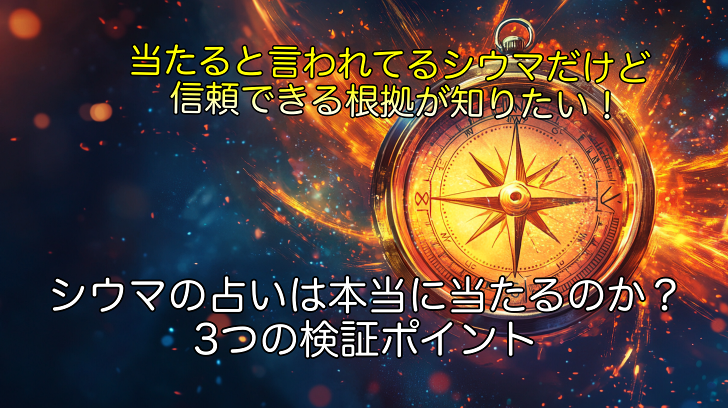 シウマの占いは本当に当たるのか？3つの検証ポイント