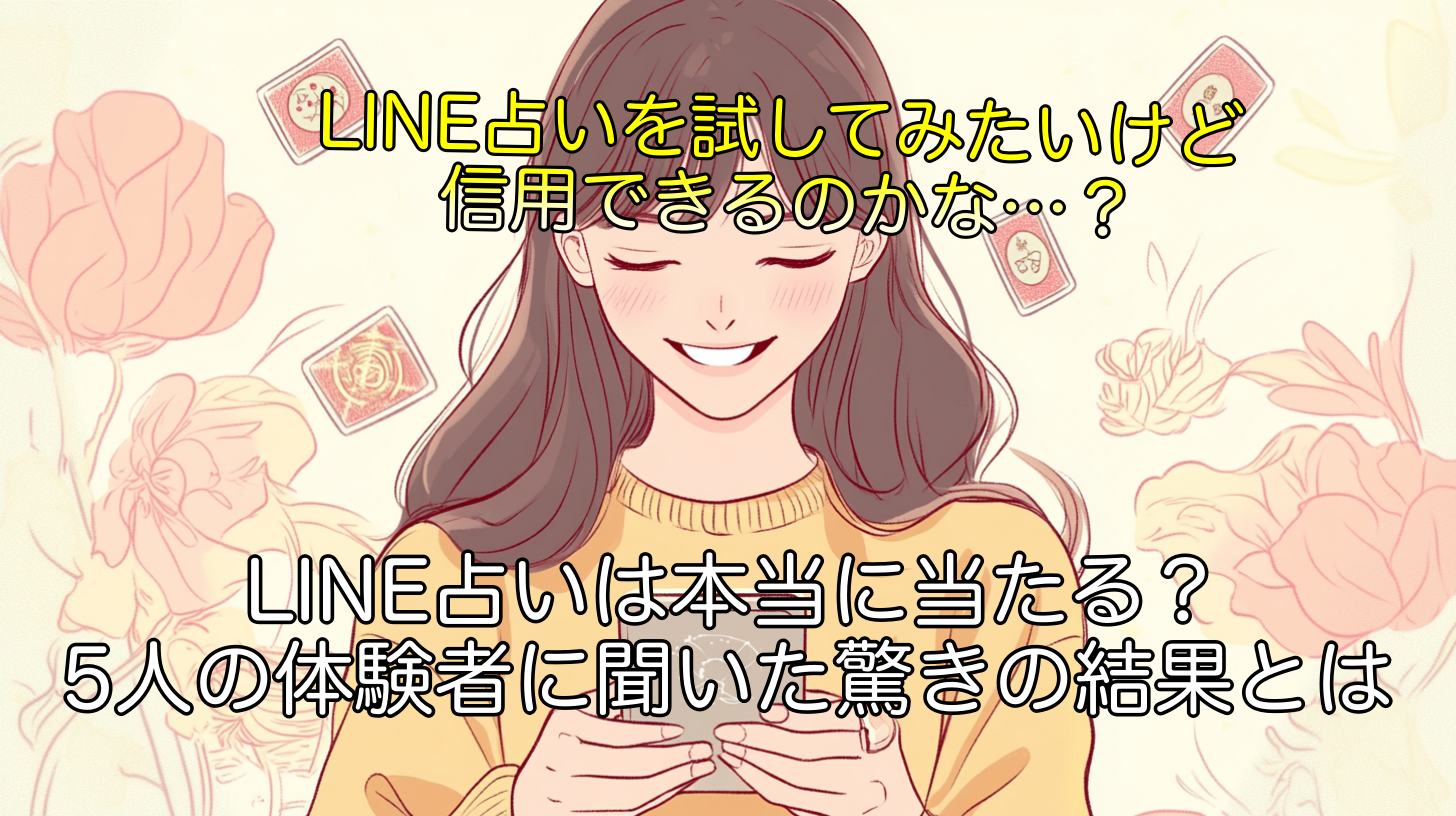 LINE占いは本当に当たる？5人の体験者に聞いた驚きの結果とは
