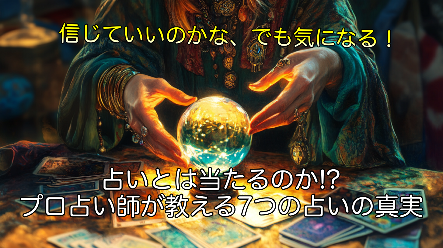 占いとは当たるのか!?プロ占い師が教える7つの占いの真実
