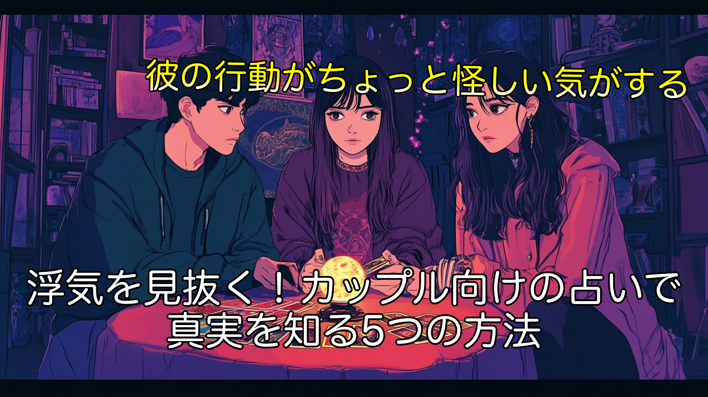 浮気を見抜く！カップル向けの占いで真実を知る5つの方法