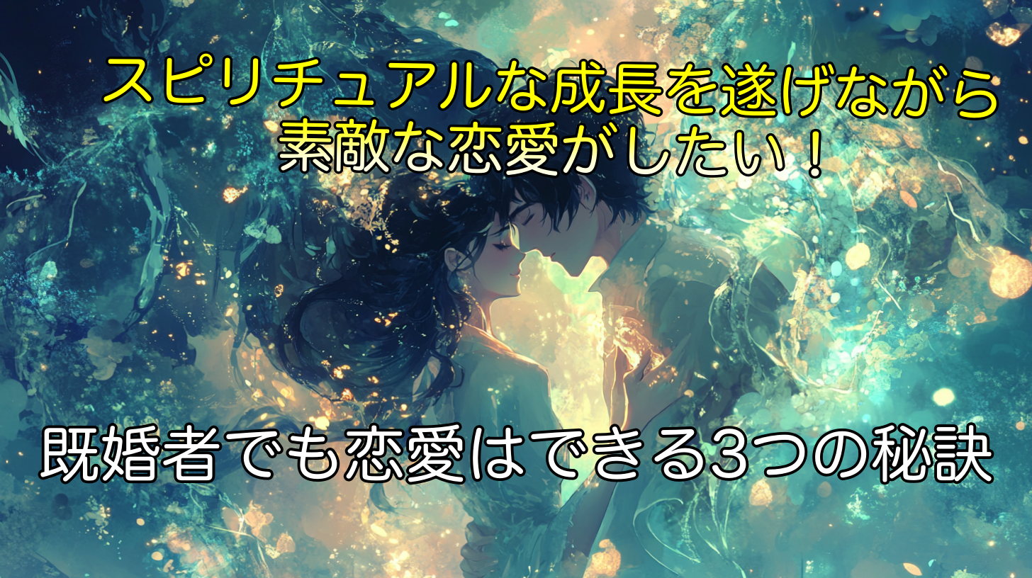 既婚者でも恋愛はできる！スピリチュアルな観点から見た3つの秘訣