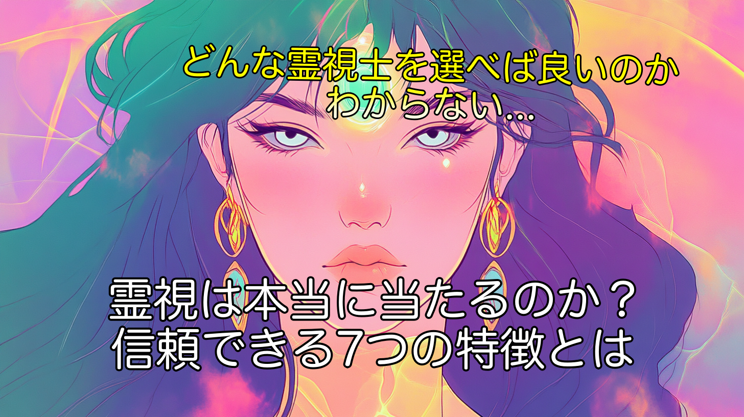 霊視は本当に当たるのか？信頼できる7つの特徴とは