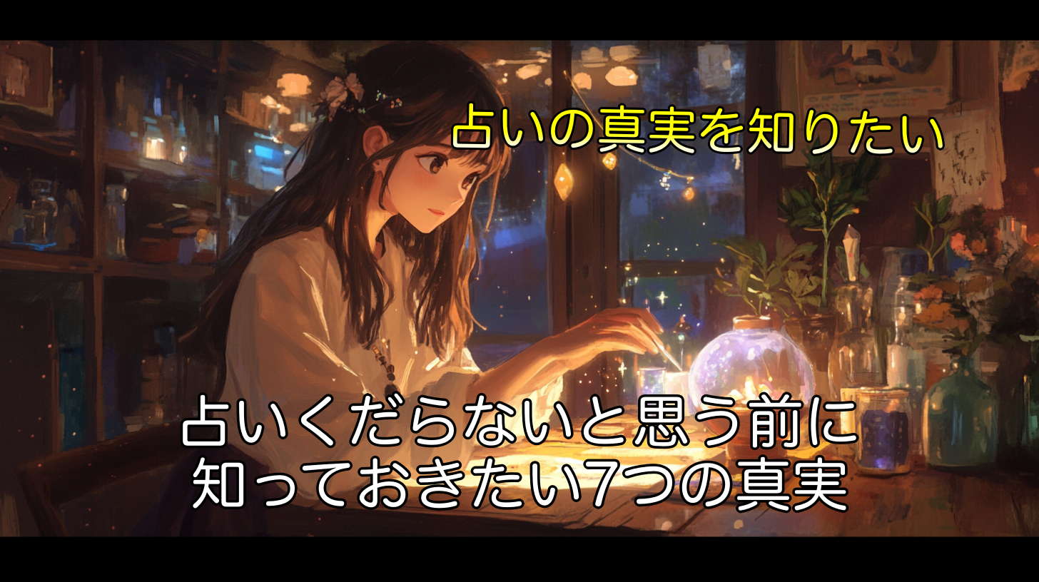 占いくだらないと思う前に!知っておきたい7つの真実