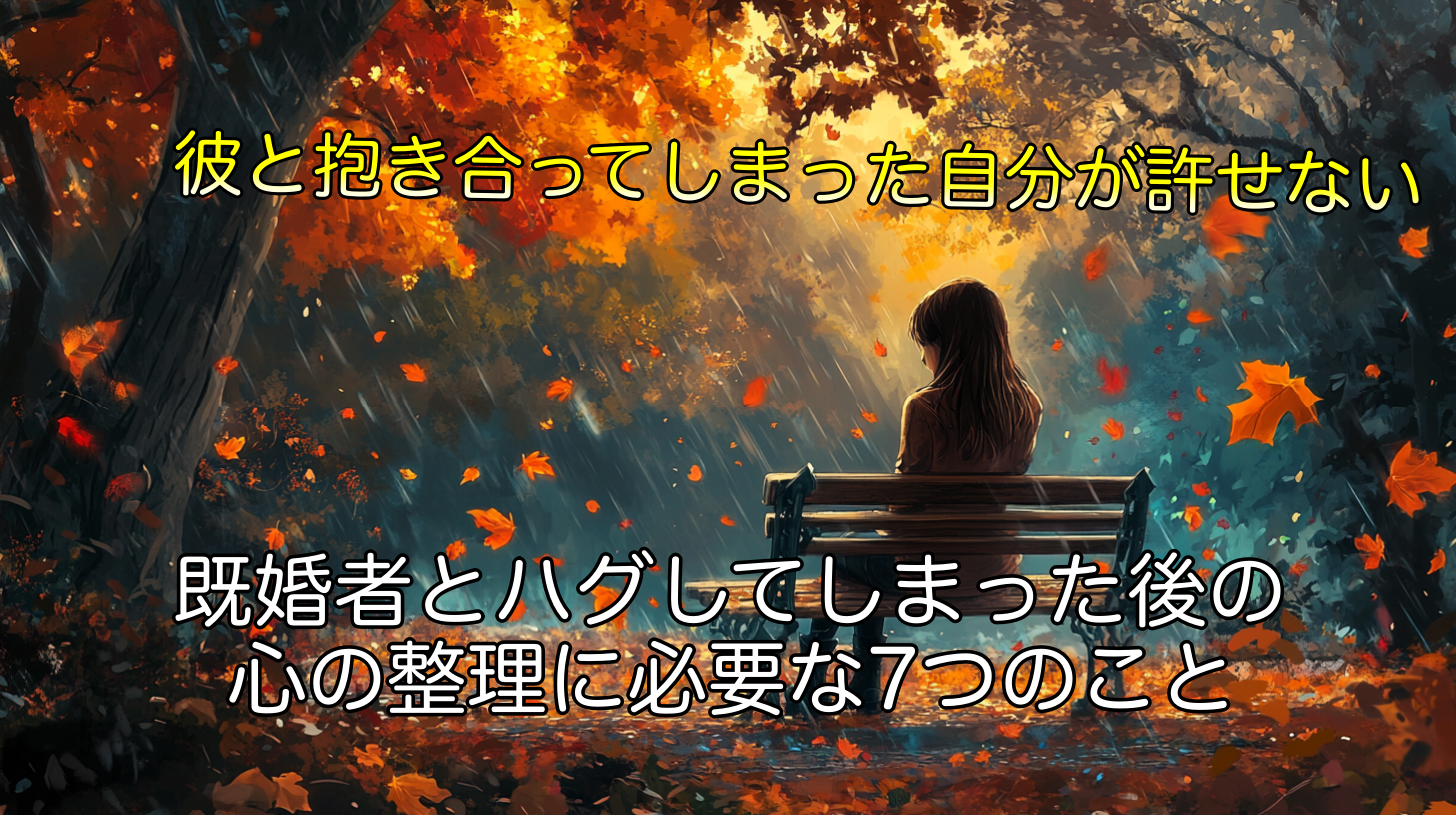 既婚者とハグしてしまった後の心の整理に必要な7つのこと