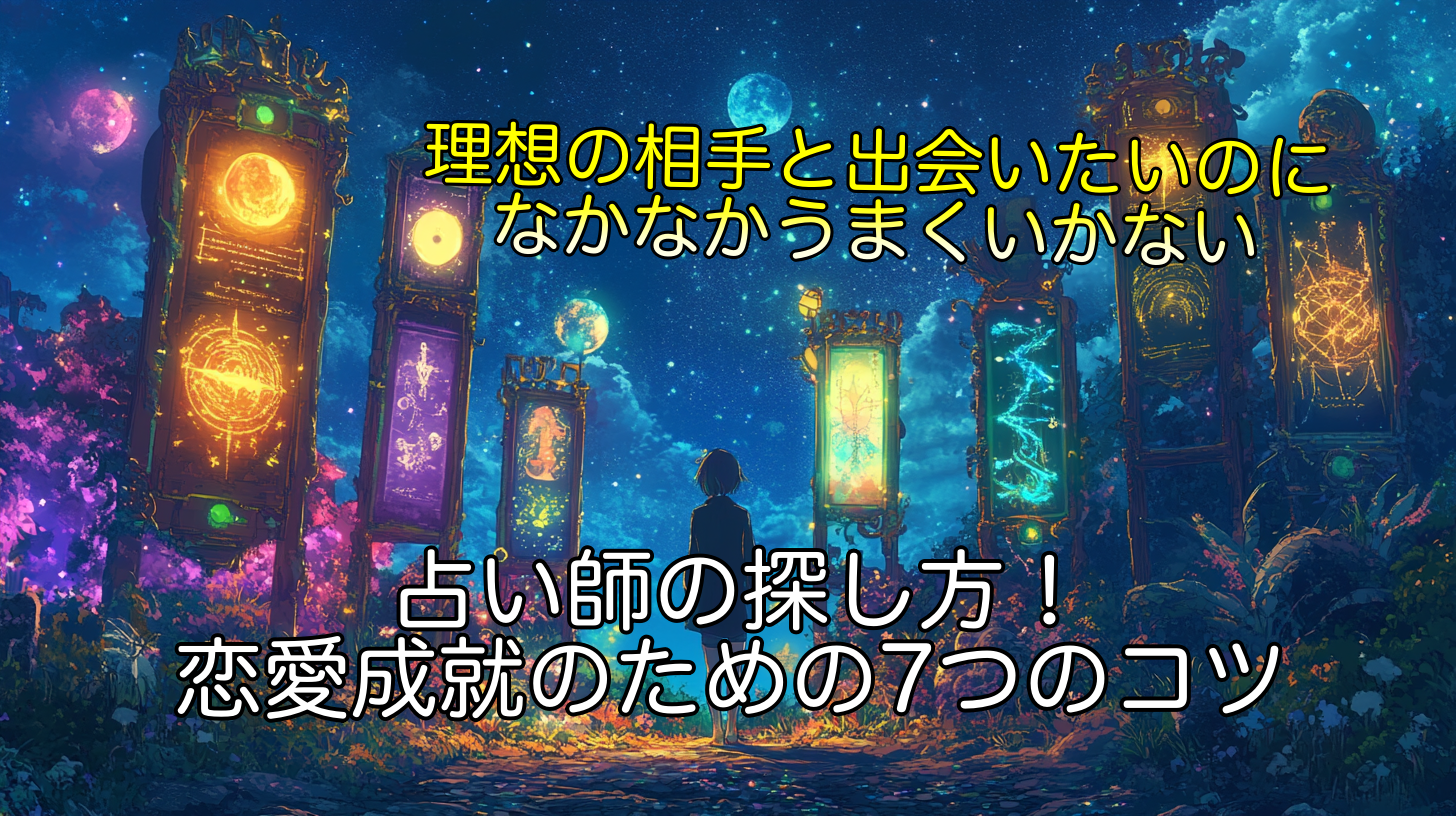 占い師の探し方！恋愛成就のための7つのコツ