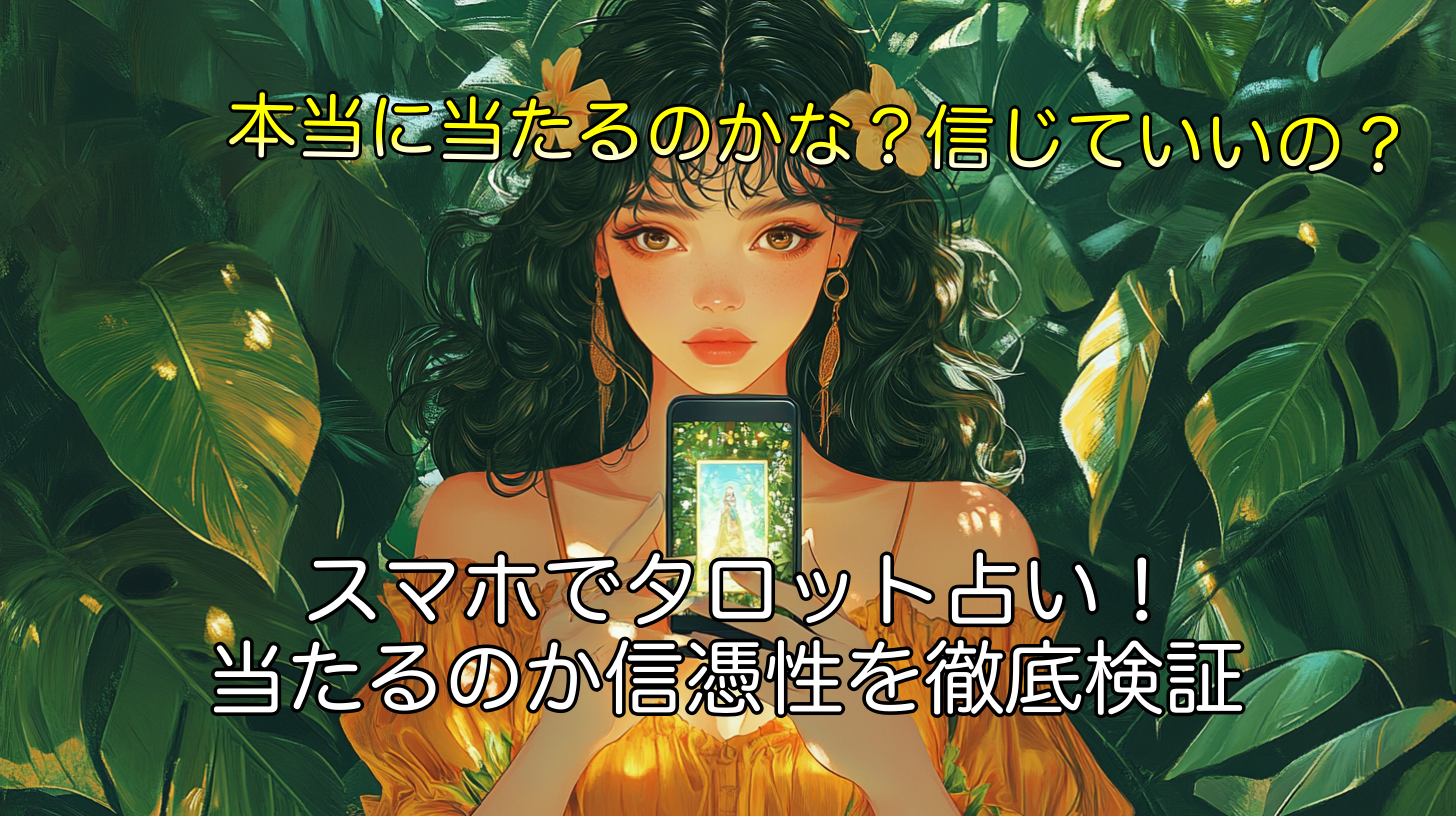 スマホでタロット占い！当たるのか信憑性を徹底検証【5つのポイント】