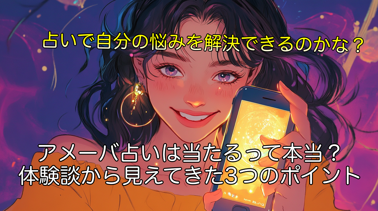 アメーバ占いは当たるって本当？体験談から見えてきた3つのポイント