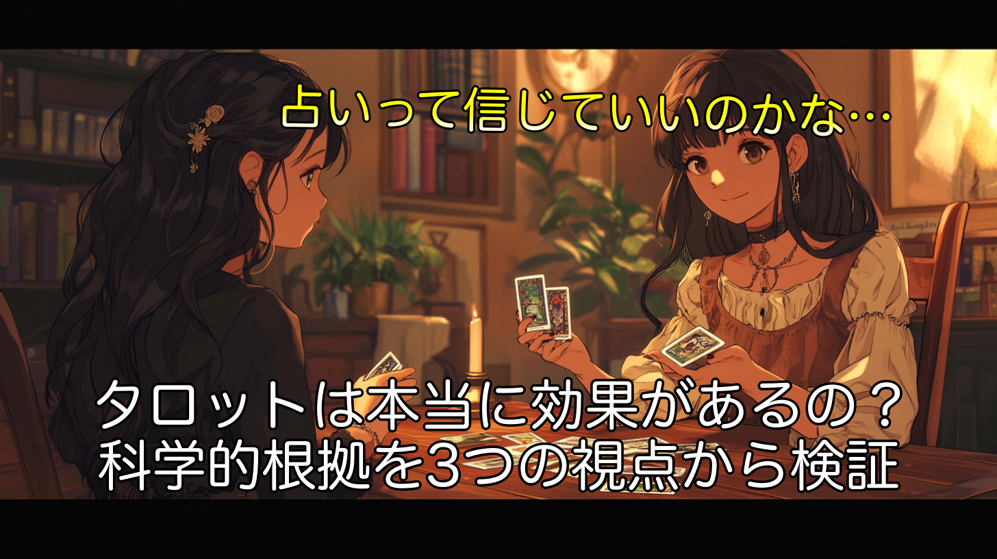 タロットは本当に効果があるの？科学的根拠を3つの視点から検証
