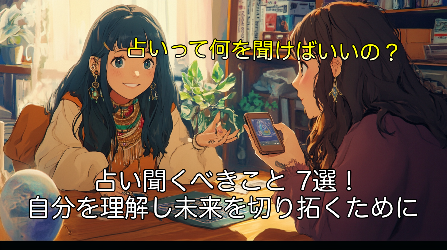 占い聞くべきこと 7選！自分を理解し未来を切り拓くために