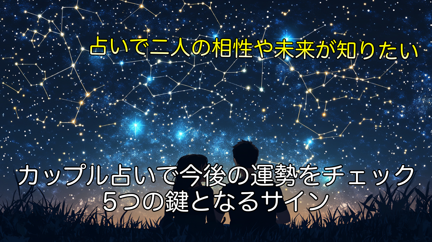 カップル占いで今後の運勢をチェック！5つの鍵となるサイン