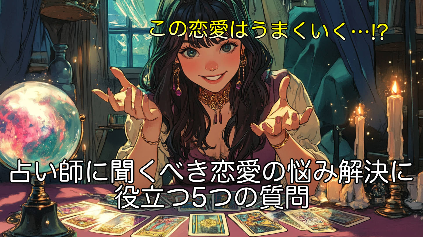 占い師に聞くべき恋愛の悩み解決に役立つ5つの質問