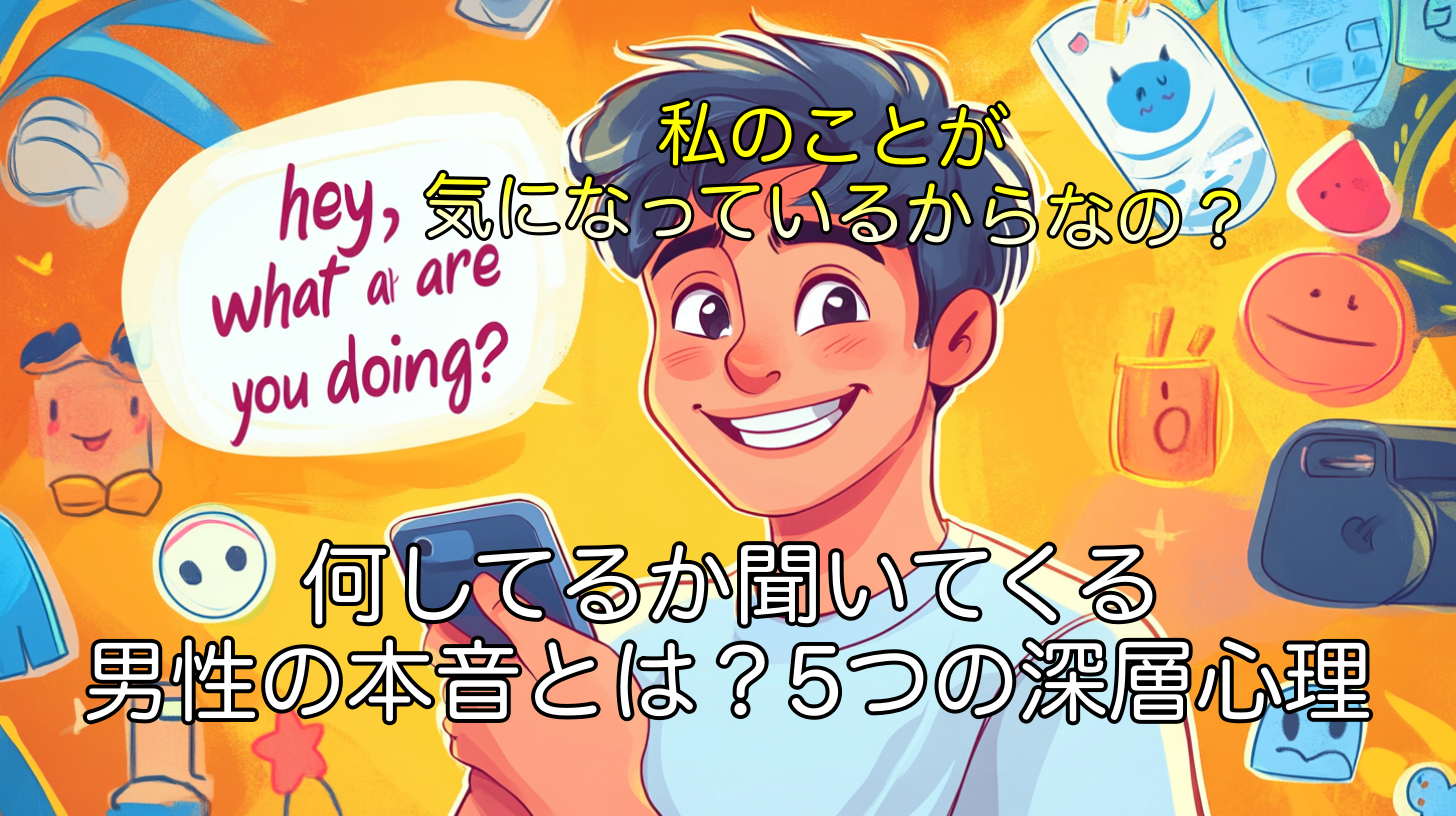 何してるか聞いてくる男性の本音とは？5つの深層心理