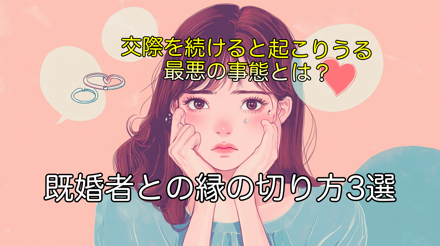 既婚者との縁の切り方3選！交際を続けると起こりうる最悪の事態とは？