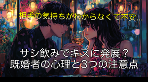 サシ飲みでキスに発展？既婚者の心理と3つの注意点