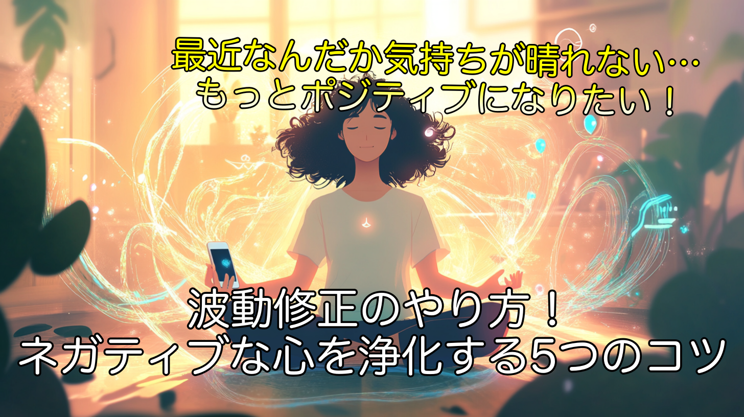 波動修正のやり方！ネガティブな心を浄化する5つのコツ
