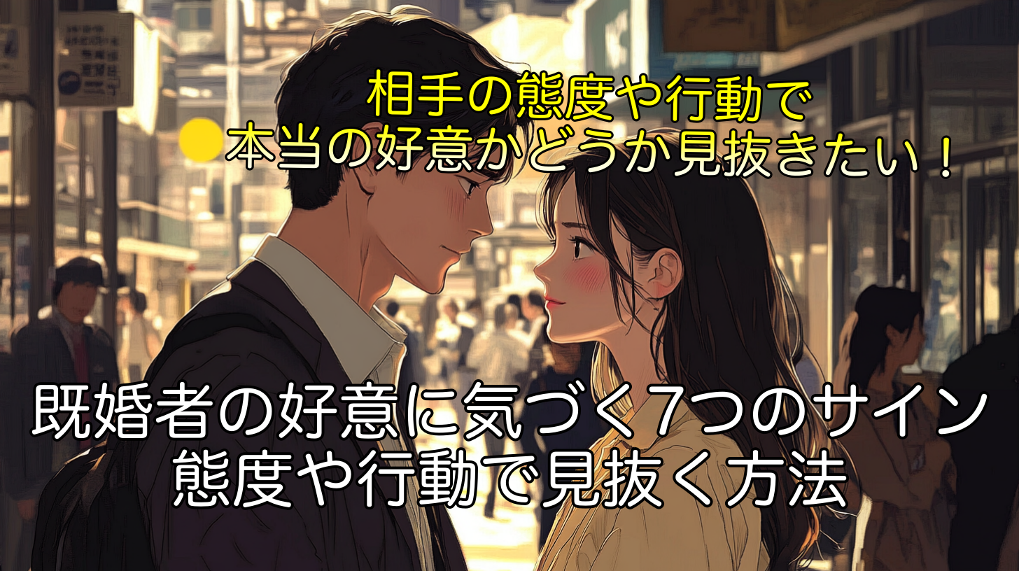 既婚者の好意に気づく7つのサイン！態度や行動で見抜く方法