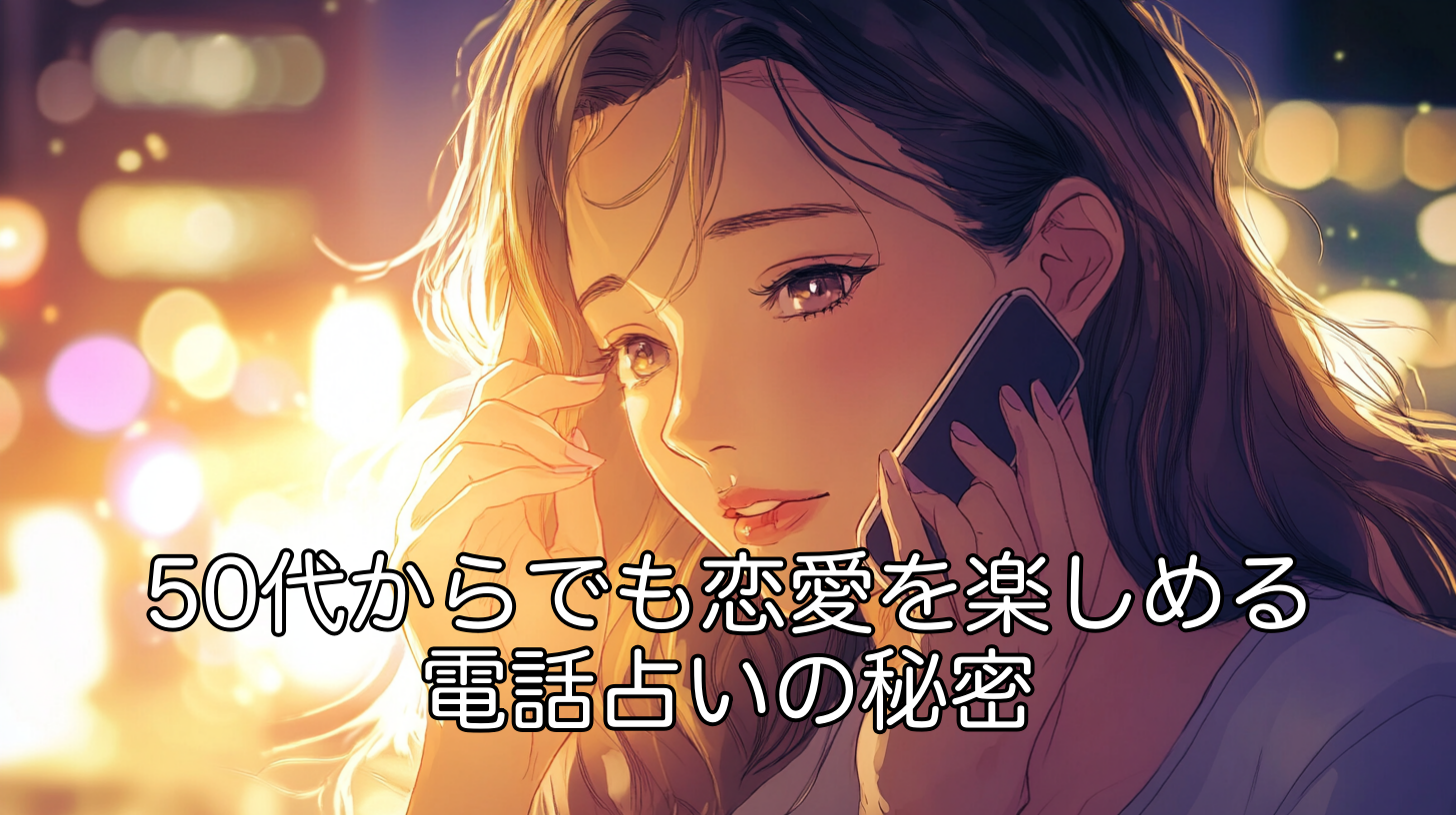 50代からでも恋愛を楽しめるようになる電話占いの秘密【無料3000円分あり】
