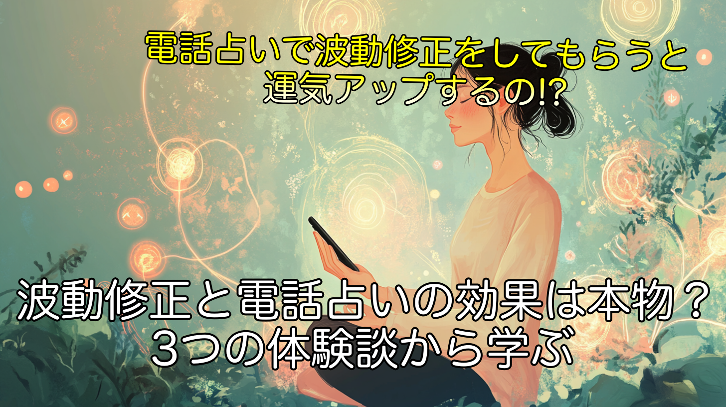波動修正と電話占いの効果は本物？3つの体験談から学ぶ