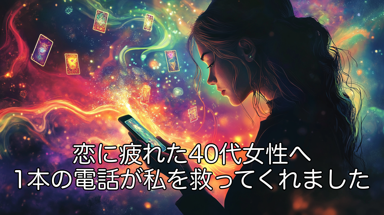 恋に疲れた40代女性へ｜1本のココナラ電話占いが私を救ってくれました