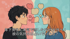 年下男性に本気で恋した50代女性へ！彼の気持ちは占いでわかる？