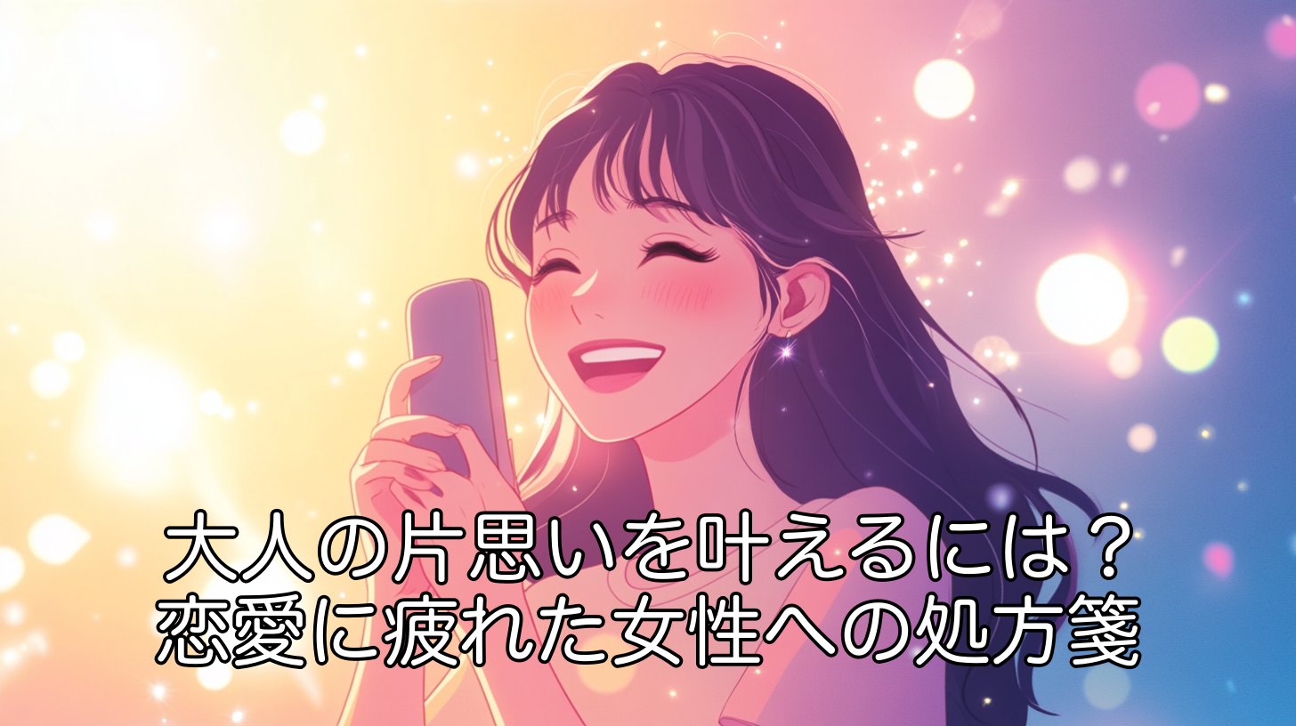大人の片思いを叶えるには？恋愛に疲れた女性への処方箋