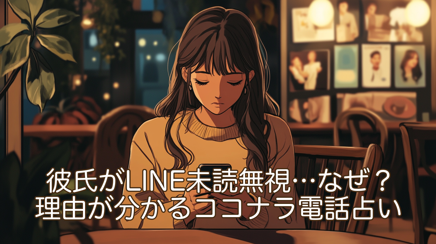 彼氏がLINE未読無視…なぜ？理由が分かるココナラ電話占い