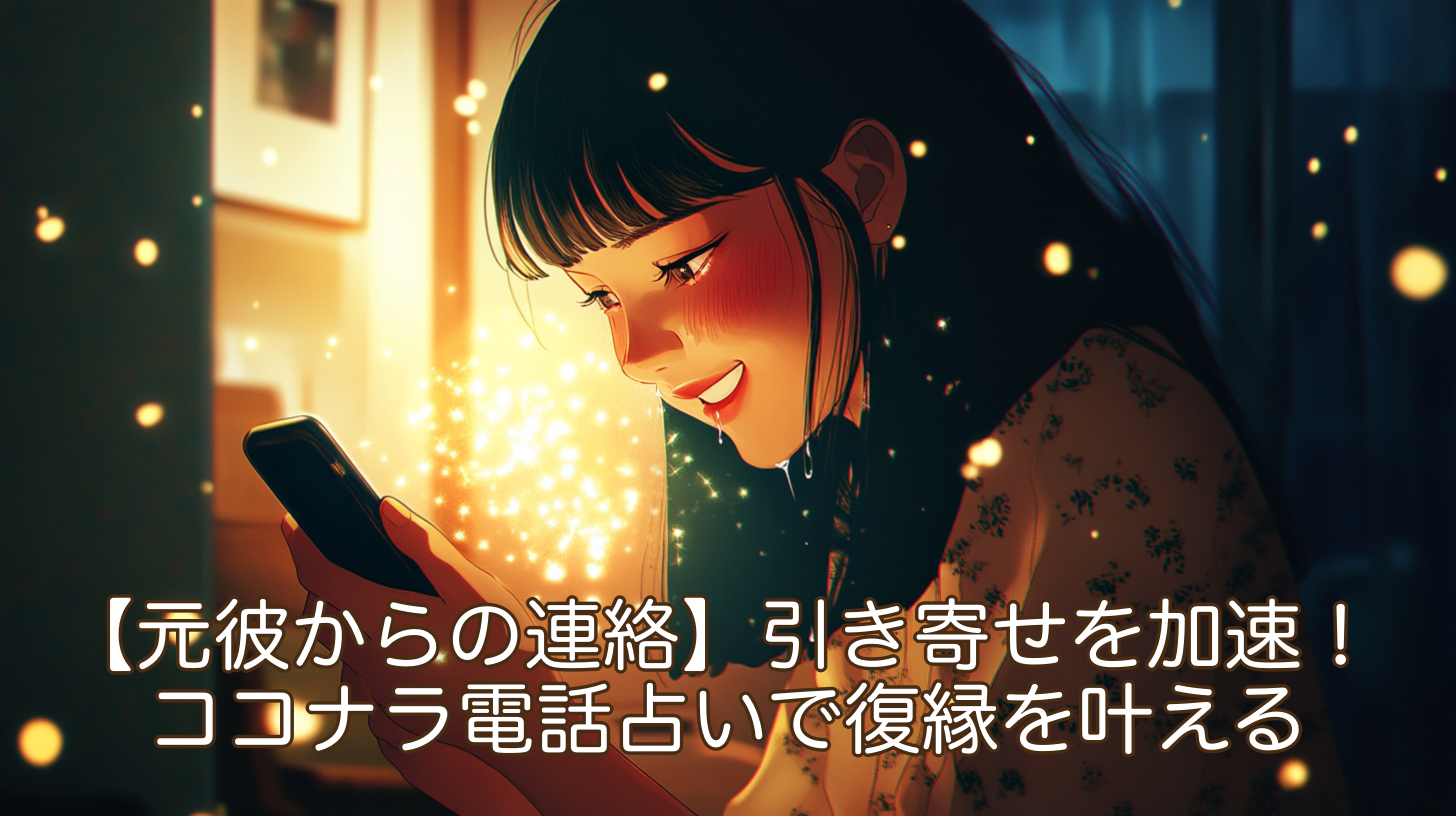 【元彼からの連絡】引き寄せを加速！ココナラ電話占いで復縁を叶える