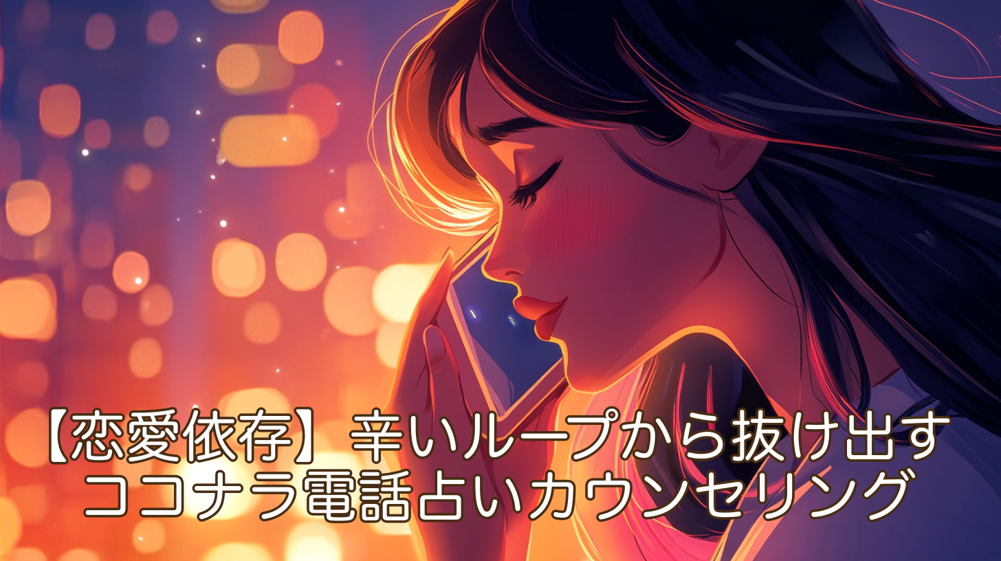 【恋愛依存】辛いループから抜け出すココナラ電話占いカウンセリング