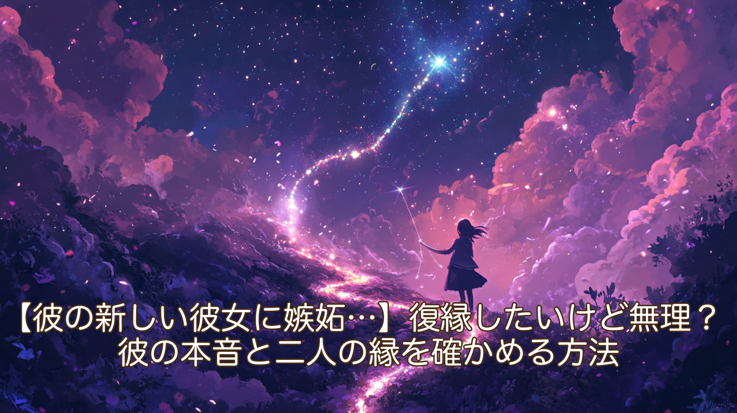 【彼の新しい彼女に嫉妬…】復縁したいけど無理？彼の本音と二人の縁を確かめる方法