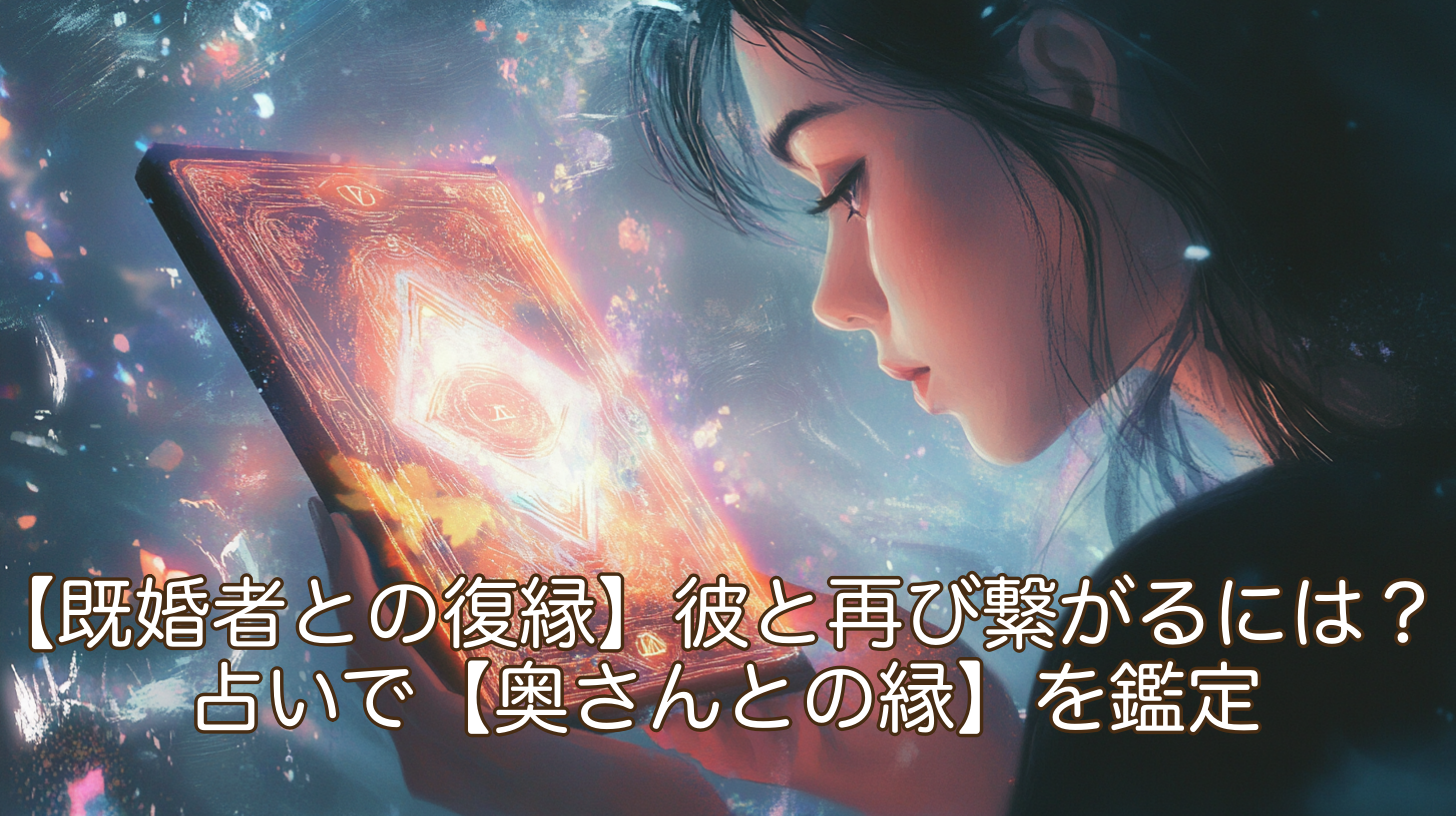 【既婚者との復縁】彼と再び繋がるには？ココナラ電話占いで【奥さんとの縁】を鑑定