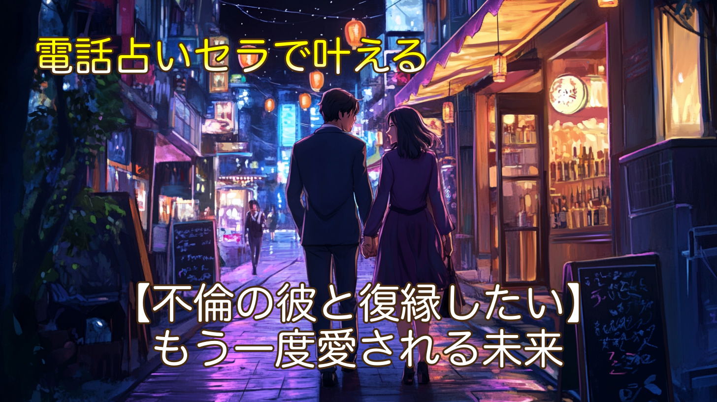 電話占いセラで叶える【不倫の彼と復縁したい】もう一度愛される未来