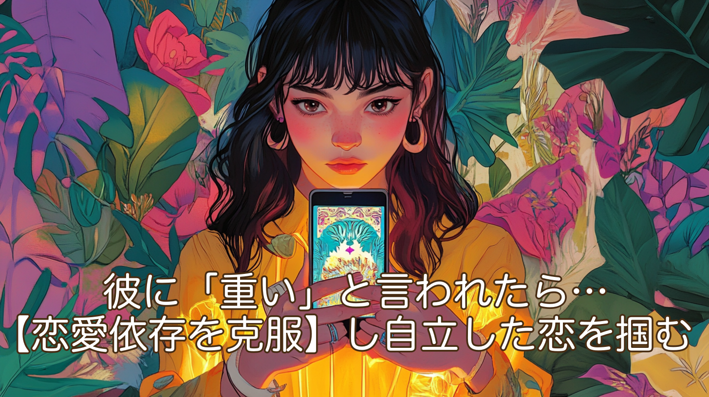 彼に「重い」と言われたら…ココナラ電話占いで【恋愛依存を克服】し自立した恋を掴む方法