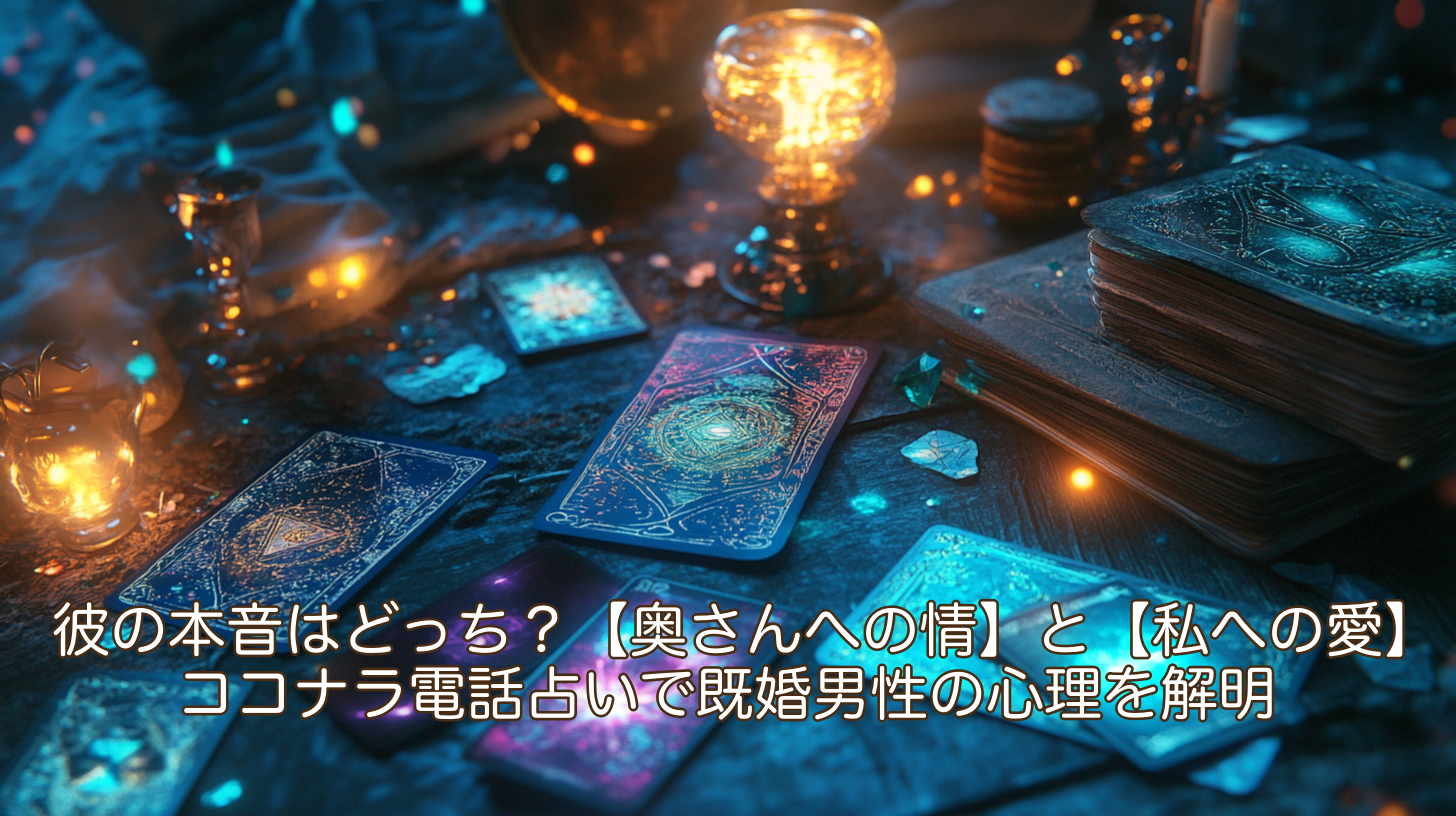 彼の本音はどっち？【奥さんへの情】と【私への愛】ココナラ電話占いで既婚男性の心理を解明