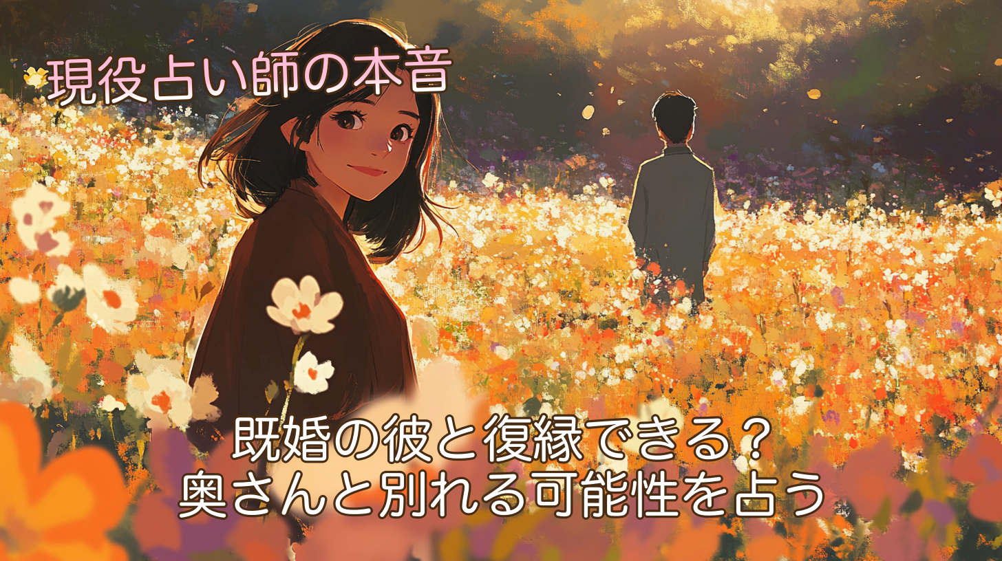 【現役占い師の本音】既婚の彼と復縁できる？奥さんと別れる可能性を占う
