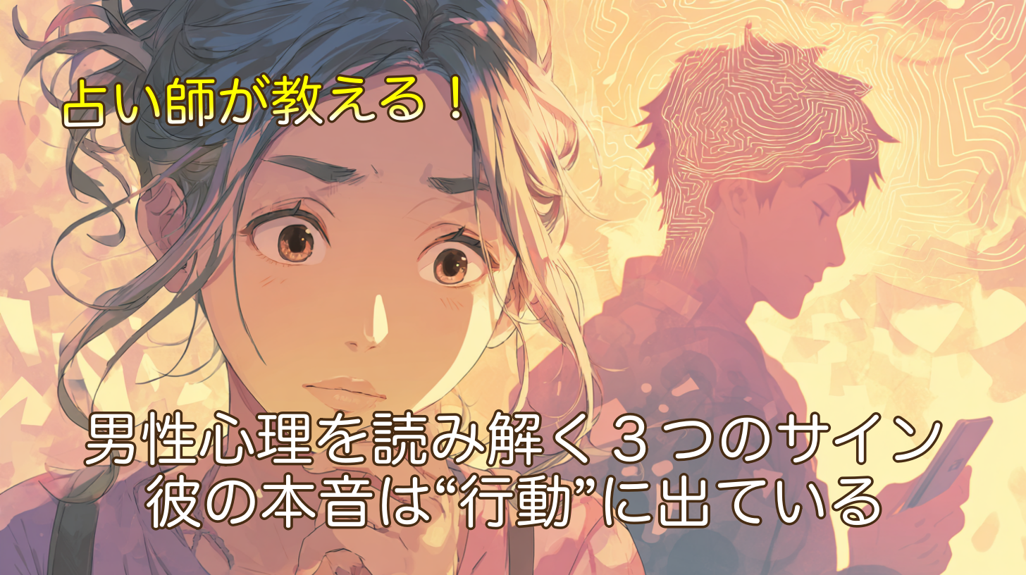 占い師が教える！男性心理を読み解く３つのサイン｜彼の本音は“行動”に出ている