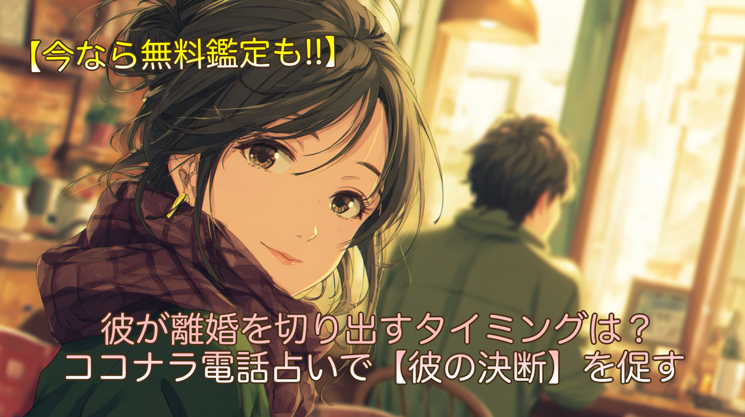 彼が離婚を切り出すタイミングは？ココナラ電話占いで【彼の決断】を促す