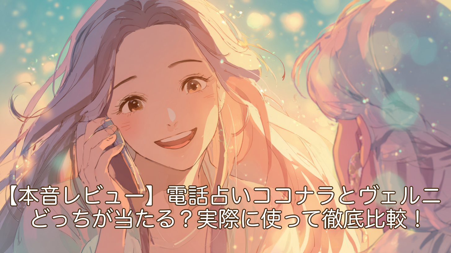 【本音レビュー】電話占いココナラとヴェルニどっちが当たる？実際に使って徹底比較！