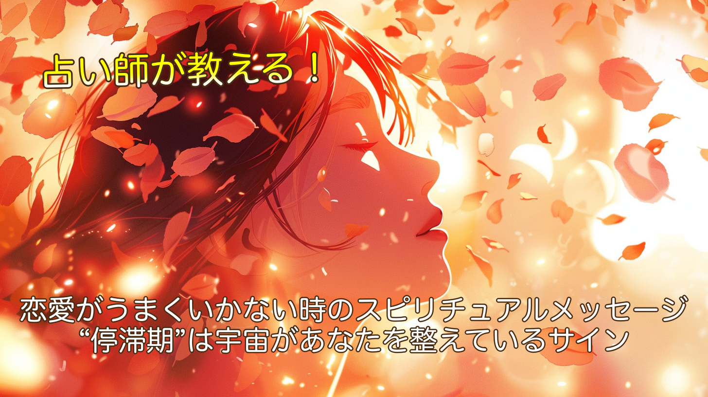 恋愛がうまくいかない時のスピリチュアルメッセージ｜“停滞期”は宇宙があなたを整えているサイン