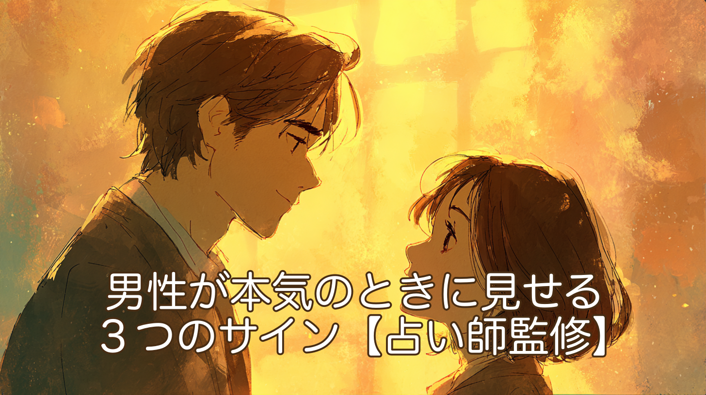 男性が本気のときに見せる３つのサイン【占い師監修】