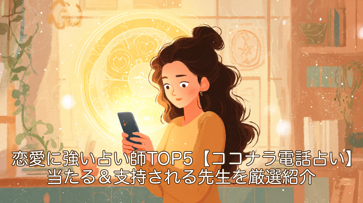 恋愛に強い占い師TOP5【ココナラ電話占い】｜当たる＆支持される先生を厳選紹介