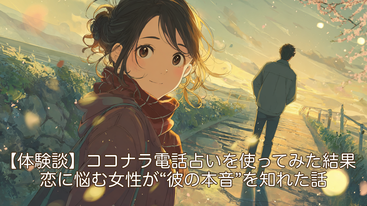 【体験談】ココナラ電話占いを実際に使ってみた結果｜恋に悩む女性が“彼の本音”を知れた話