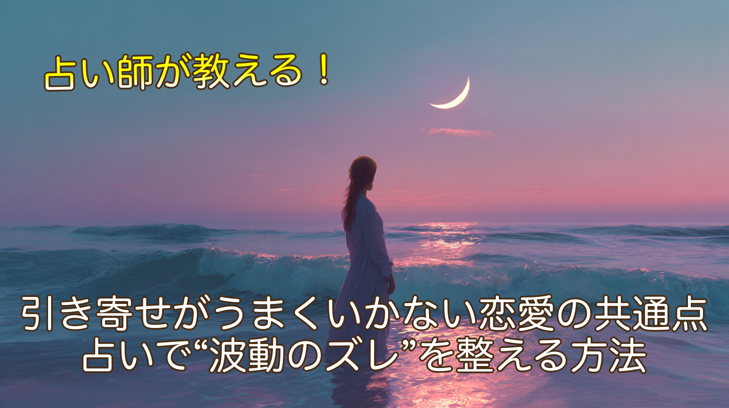 引き寄せがうまくいかない恋愛の共通点｜占いで“波動のズレ”を整える方法