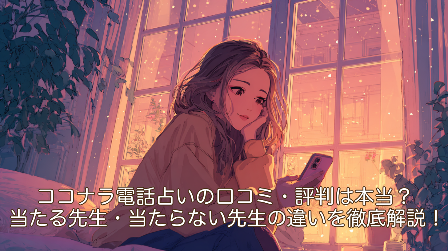 ココナラ電話占いの口コミ・評判は本当？当たる先生・当たらない先生の違いを徹底解説！