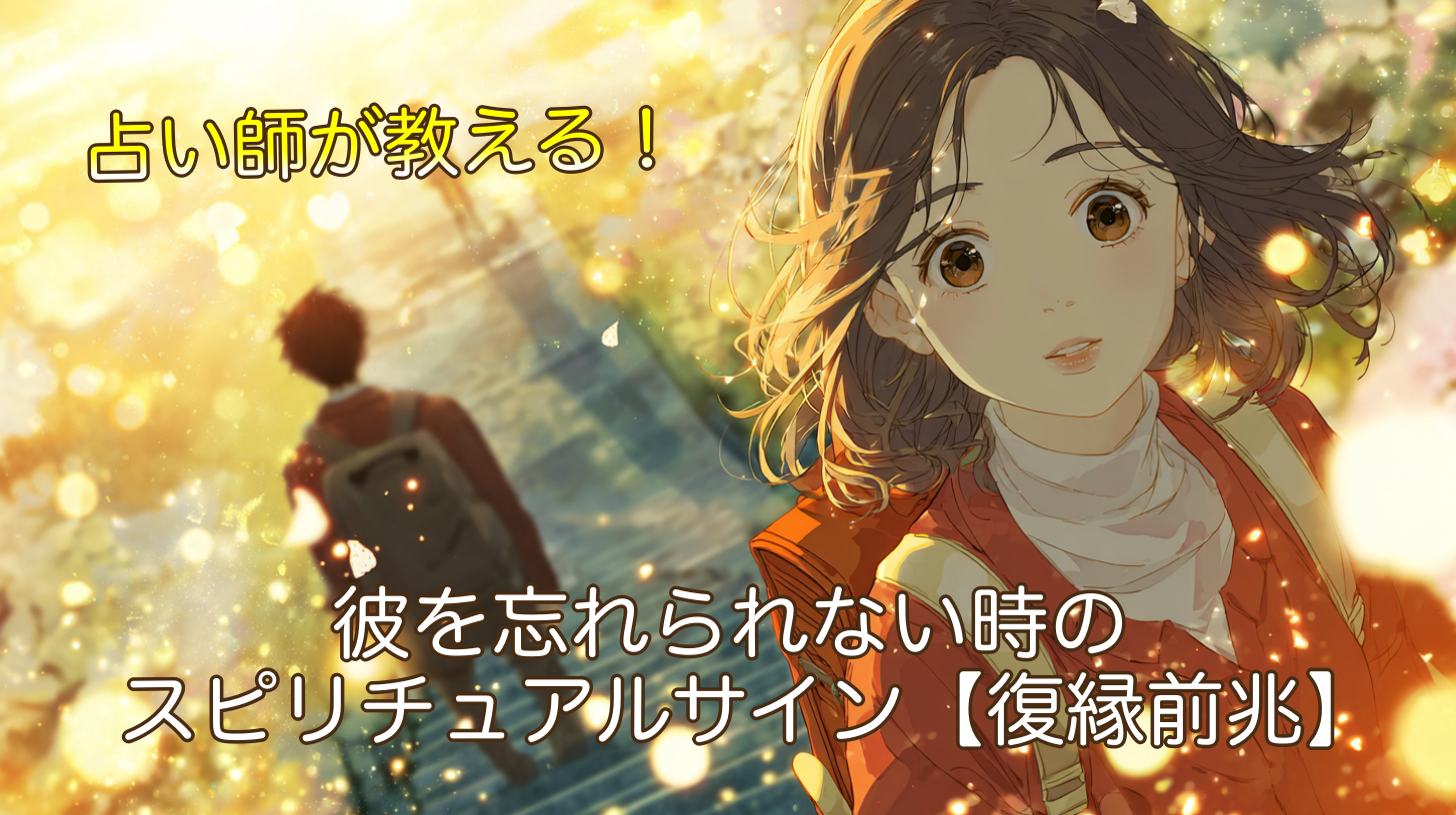 彼を忘れられない時のスピリチュアルサイン【復縁前兆】