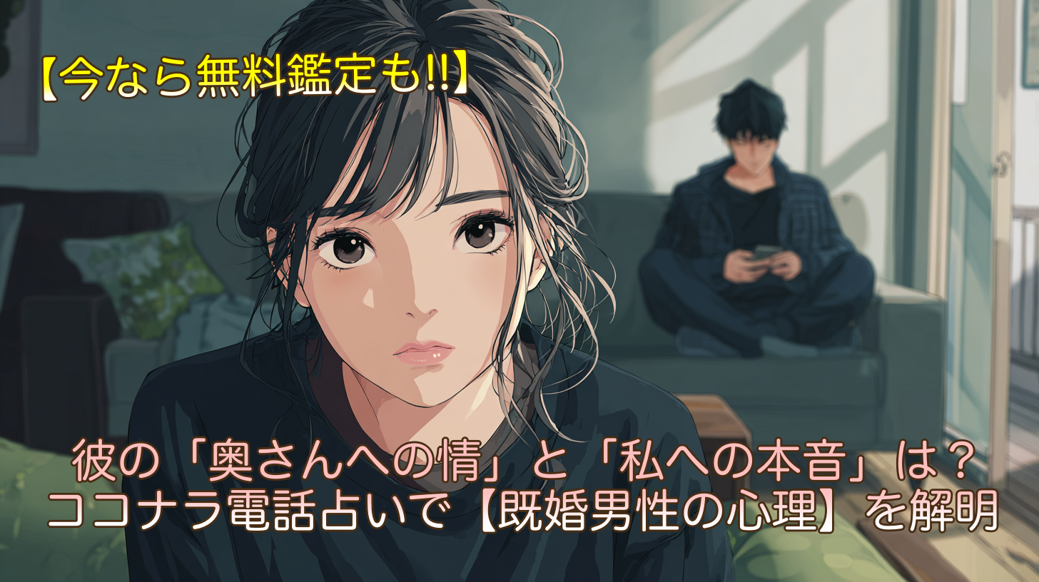 彼の「奥さんへの情」と「私への本音」は？ココナラ電話占いで【既婚男性の心理】を解明