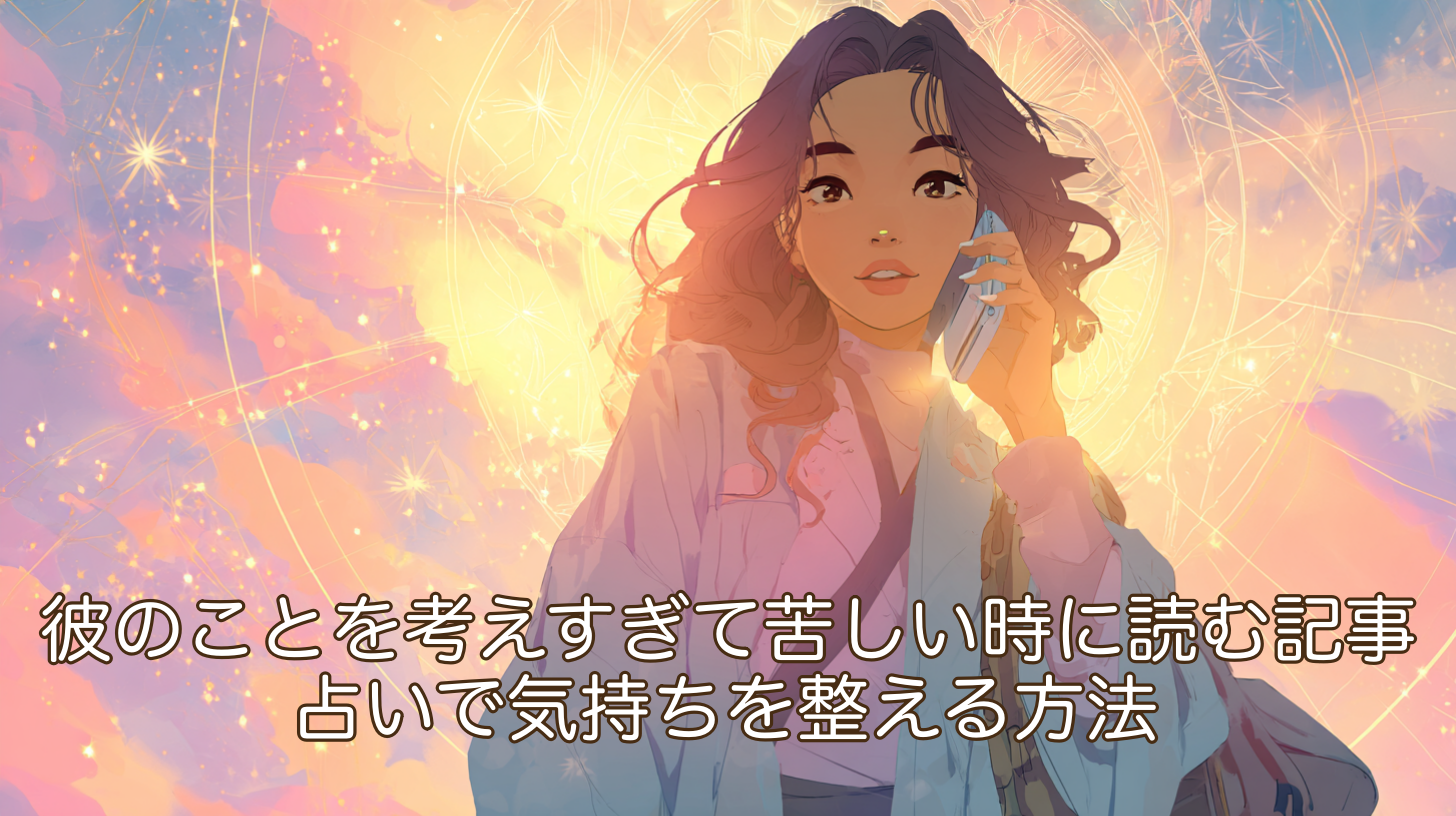 彼のことを考えすぎて苦しい時に読む記事｜占いで気持ちを整える方法