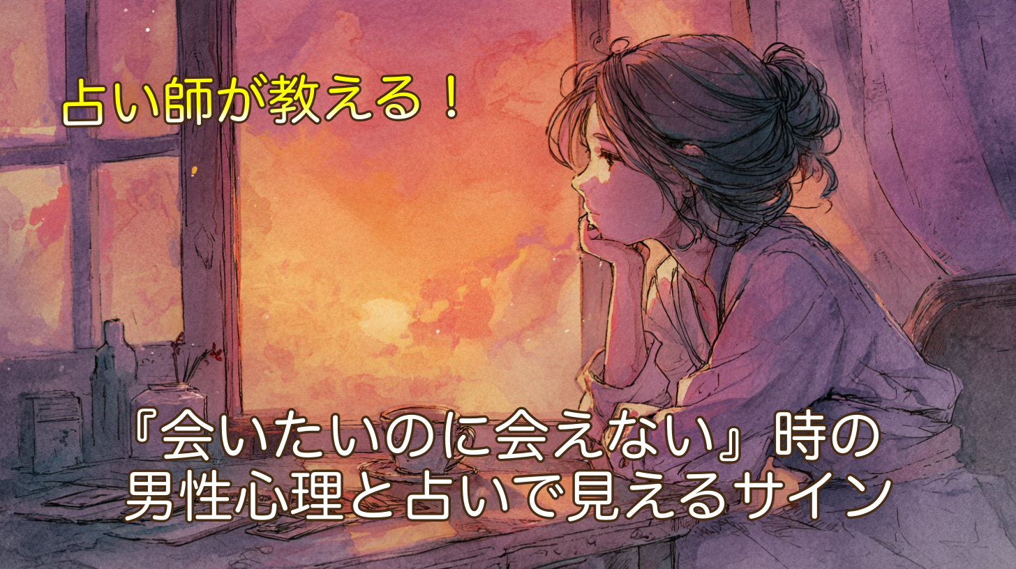 『会いたいのに会えない』時の男性心理と占いで見えるサイン
