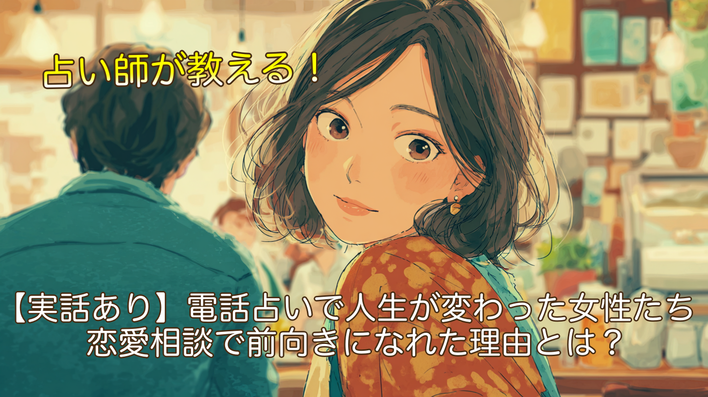 【実話あり】電話占いで人生が変わった女性たちの体験談｜恋愛相談で前向きになれた理由とは？