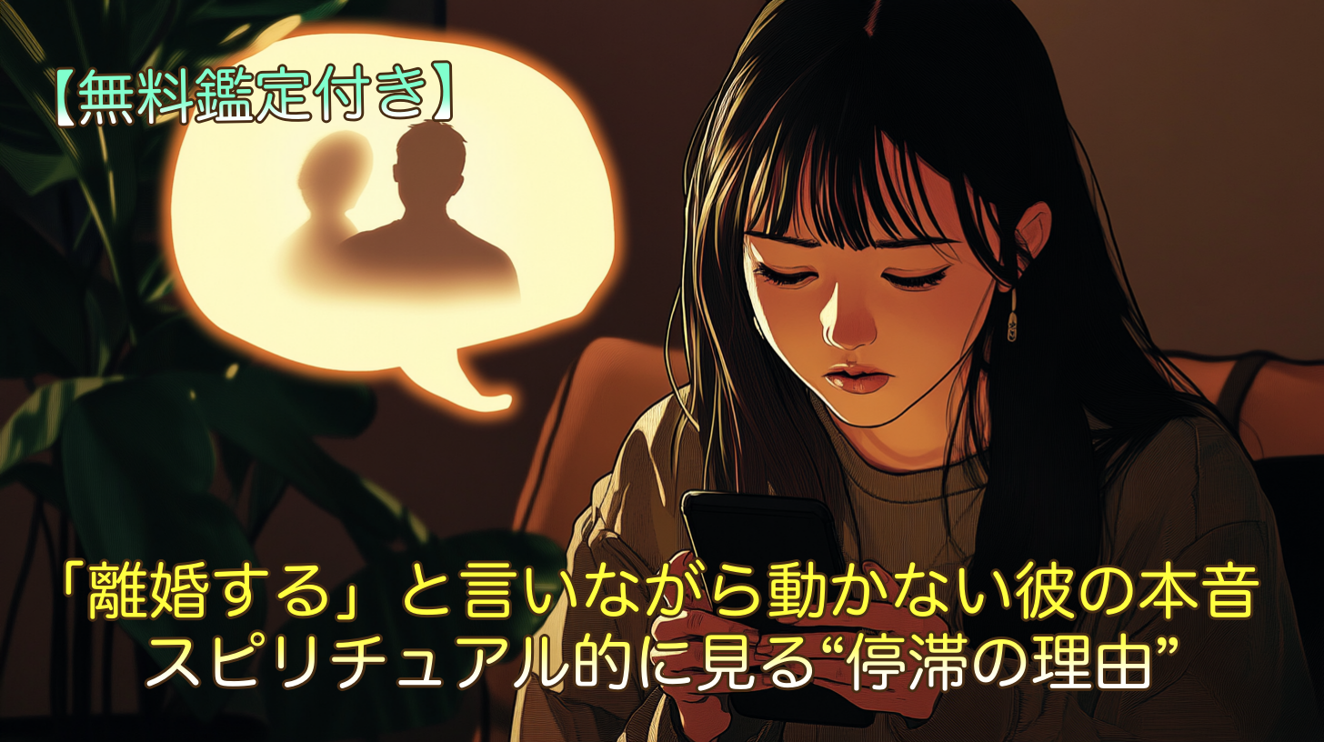 「離婚する」と言いながら動かない彼の本音｜スピリチュアル的に見る“停滞の理由”