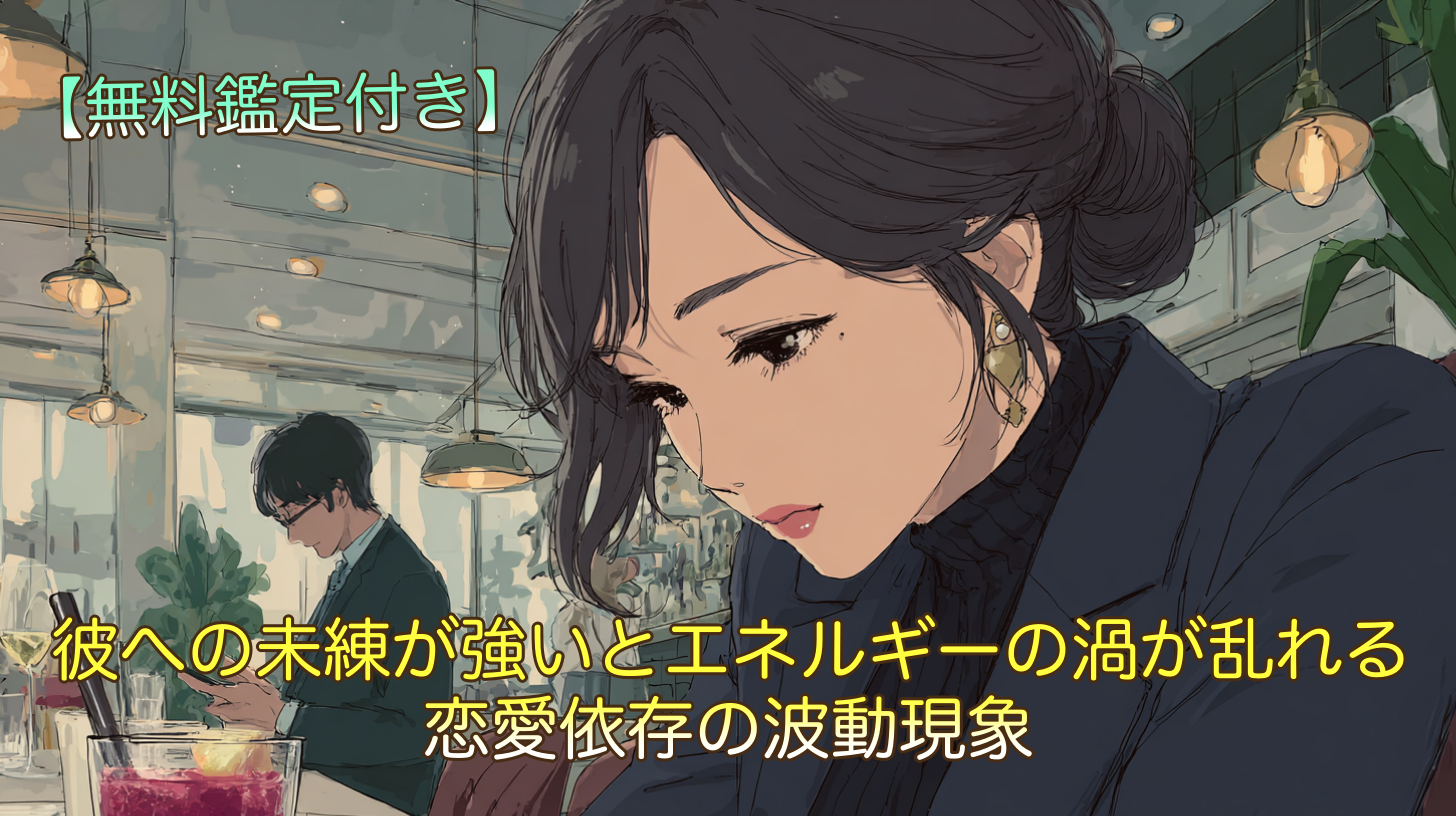 彼への未練が強いとエネルギーの渦が乱れる｜恋愛依存の波動現象